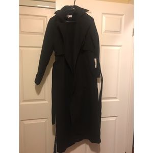 Long Black Over Coat